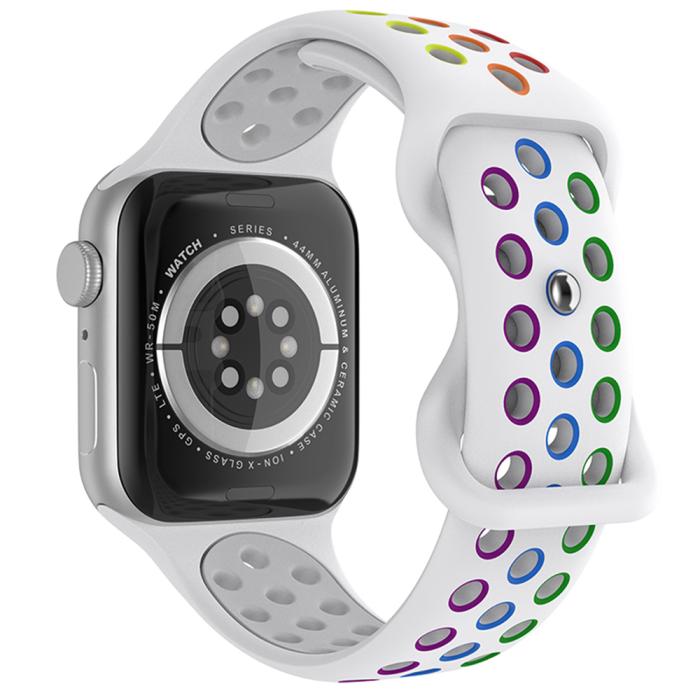 Bild 1, Sportarmband Dual-Color Apple Watch 42/44/45/49 mm (M/L) Pride