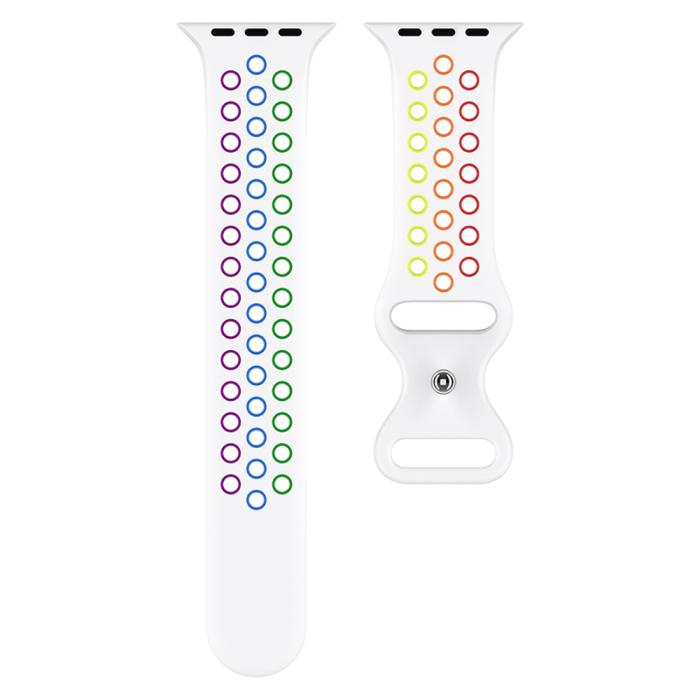 Bild 3, Sportarmband Dual-Color Apple Watch 42/44/45/49 mm (M/L) Pride