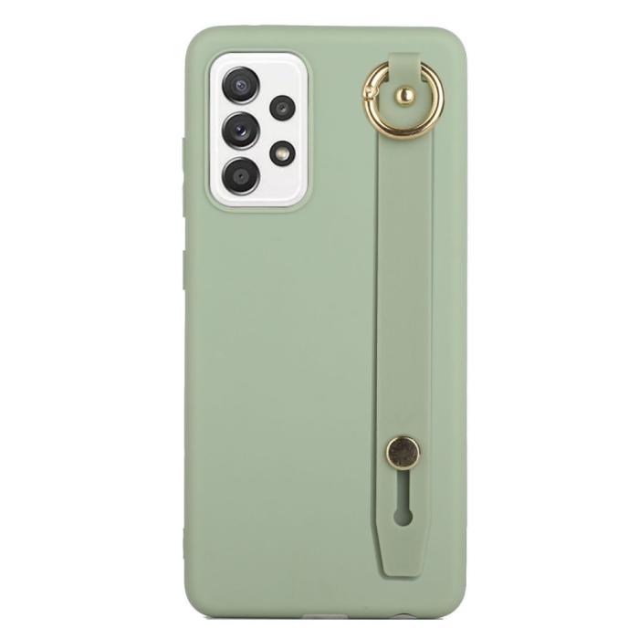 Bild 2, Samsung Galaxy A53 5G Skal TPU Med Fingerstrap Grön