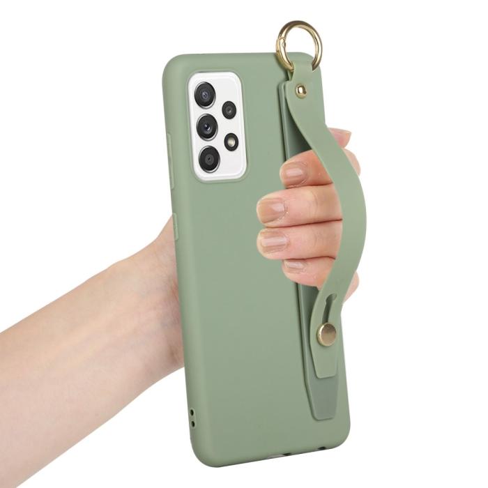 Bild 3, Samsung Galaxy A53 5G Skal TPU Med Fingerstrap Grön
