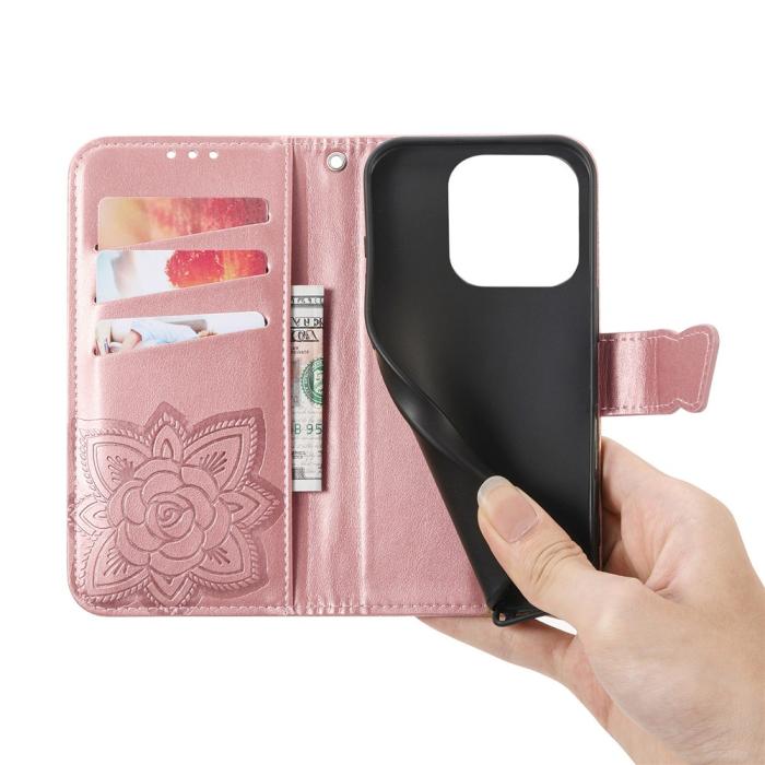 Bild 4, Xiaomi 17 Fodral Läder Mandala Roséguld
