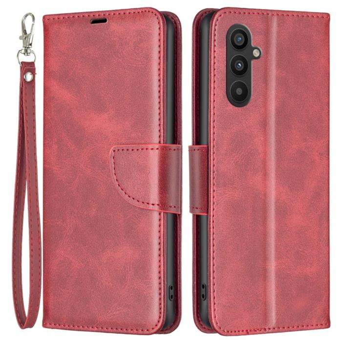 Bild 1, Samsung Galaxy A34 5G Fodral Solid Shark Läder Röd