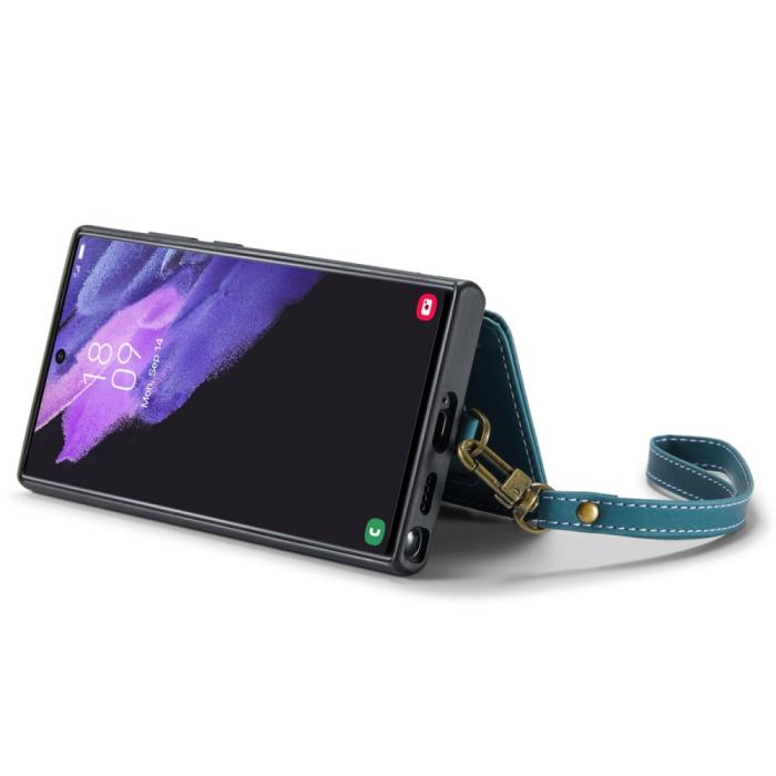 Bild 3, CASEME Galaxy S23 Ultra Skal Med Magnetisk Plånbok Blå