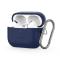 Tech-Protect AirPods Pro 1/2 Skal Silikon Hook Navy Blue