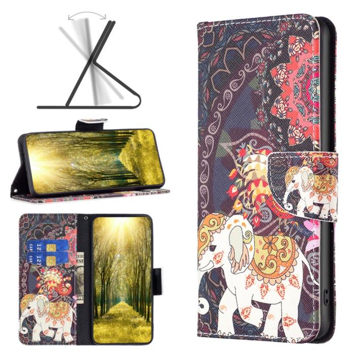 Bild 4, iPhone 16 Plus Fodral Med Tryck Mandala Elefant