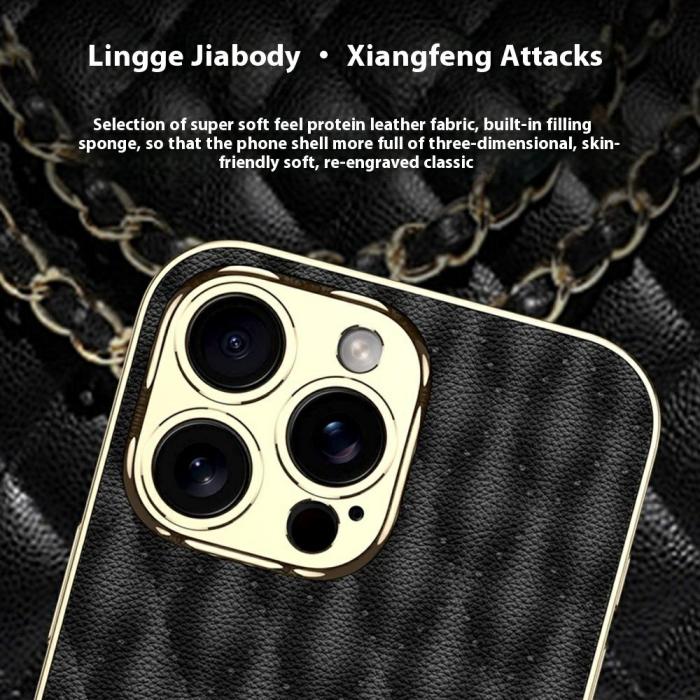 Bild 2, GKK iPhone 16 Pro Skal Diamond Hybrid Läder Mörk Grön