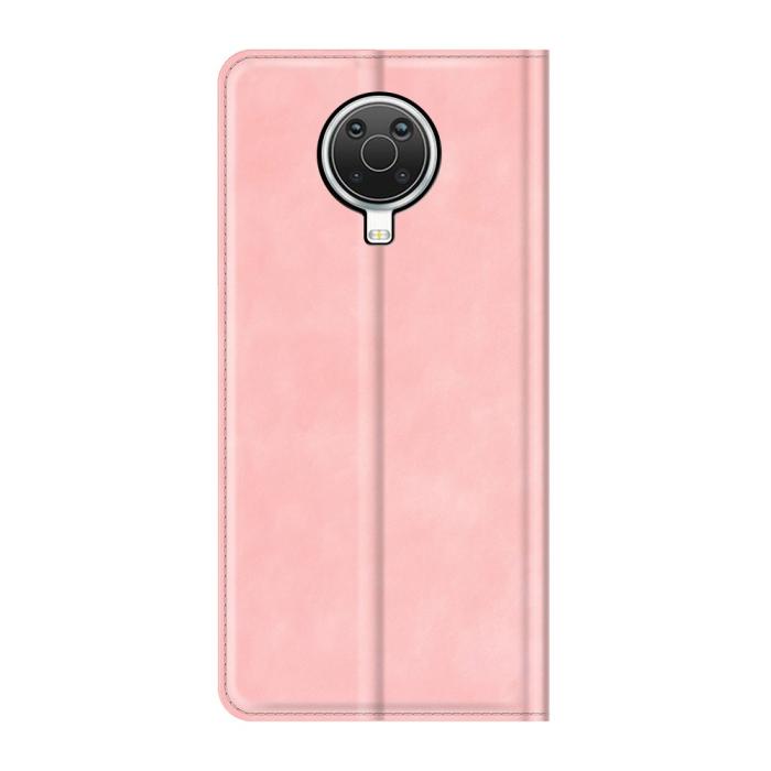 Bild 3, Nokia G10 / G20 Fodral Skin Touch Läder Rosa