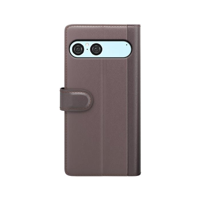 Bild 4, Sony Xperia 10 VII Fodral Premium Äkta Läder Brun