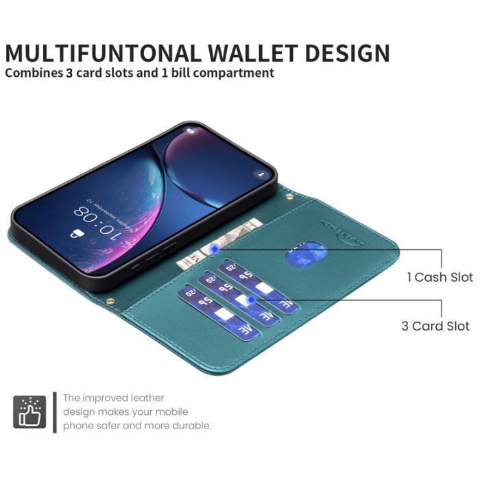 Bild 4, Samsung Galaxy S25 Ultra Fodral Läder Rutor Grön