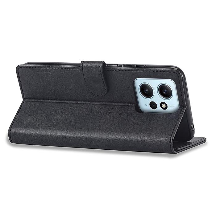 Bild 4, LC.IMEEKE Xiaomi Redmi Note 12 4G Fodral Läder Svart