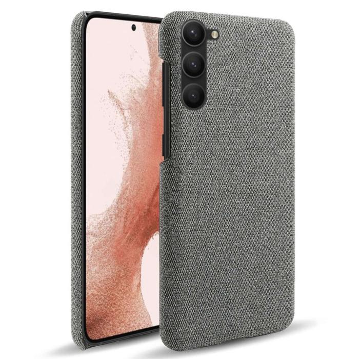 Bild 1, KSQ Samsung Galaxy S23 Plus Skal Tygbelagt Grå