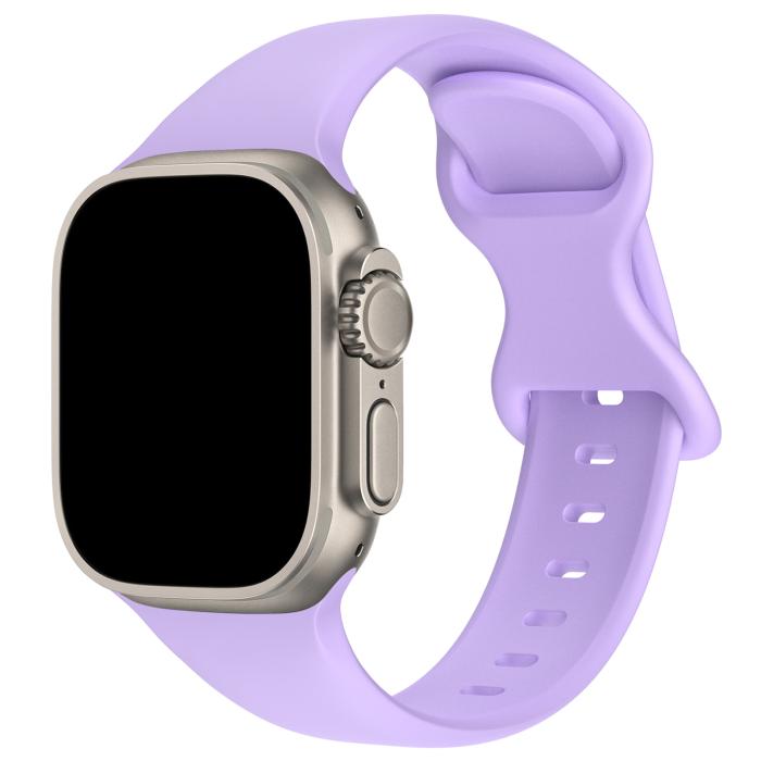 Bild 2, Silikon Armband Butterfly Apple Watch 41/40/38 mm (M/L) Lila