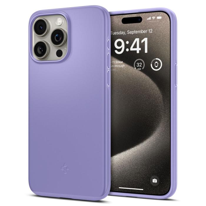Bild 1, Spigen iPhone 15 Pro Max Skal Thin Fit Iris Purple