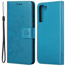 Samsung Galaxy S23 Fodral Med Tryck Blå