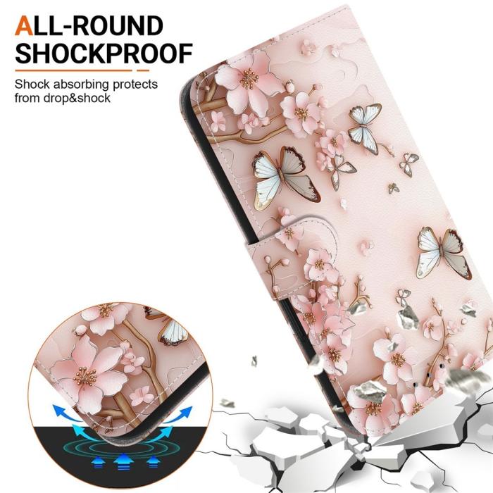 Bild 6, Honor 400 Smart Fodral Läder Pink Butterfly