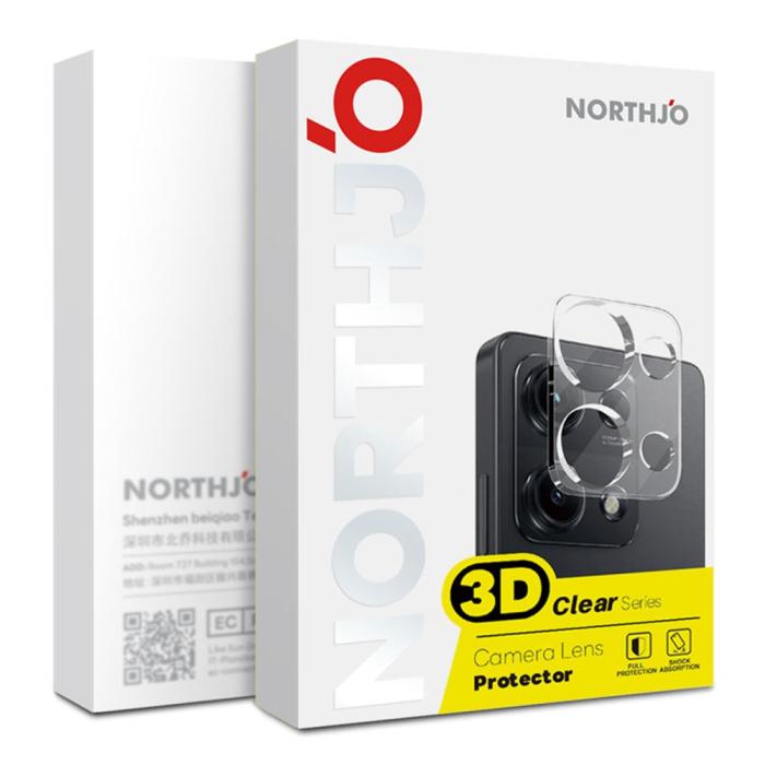 Bild 4, NORTHJO Honor 400 Lite 2-PACK Linsskydd Härdat Glas Transparent