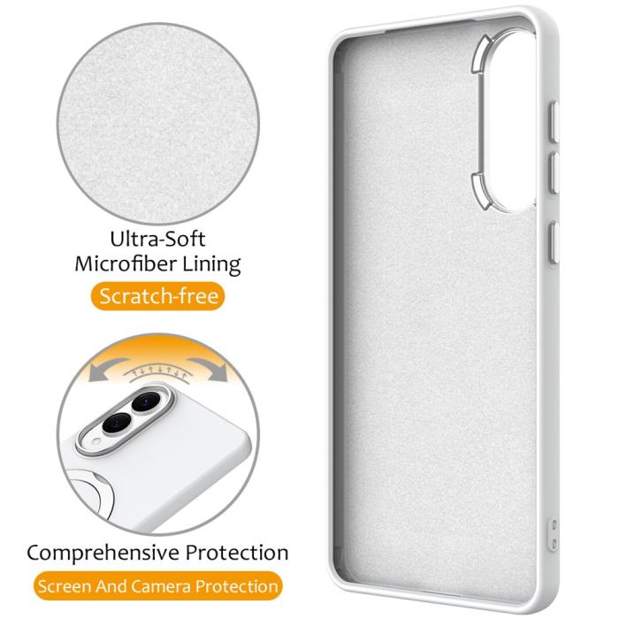 Bild 3, Samsung Galaxy S25 Edge Skal MagSafe Kickstand Hybrid Vit