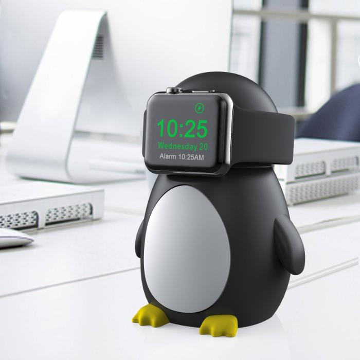 Bild 4, Pingvin Laddningsbas/Stativ För Apple Watch Svart