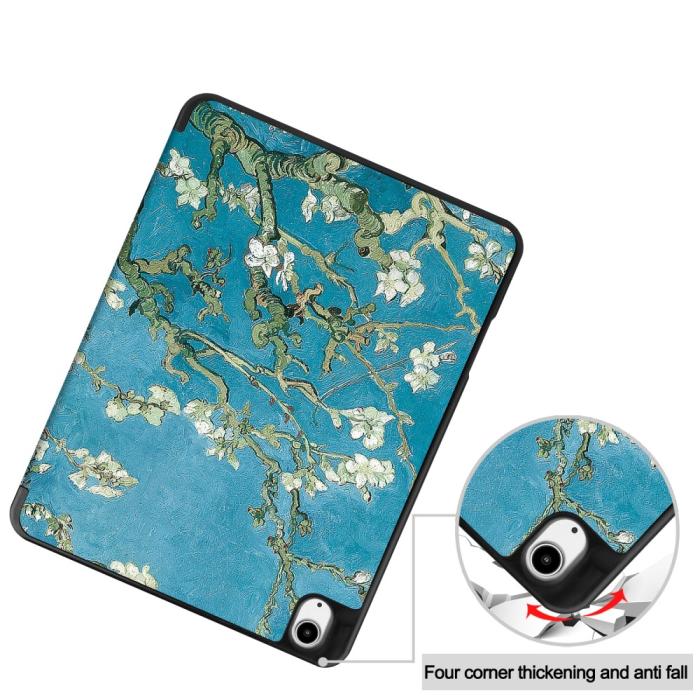 Bild 6, iPad Air 13 2025/2024 Tri-Fold Fodral Pennhållare Peach Blossom