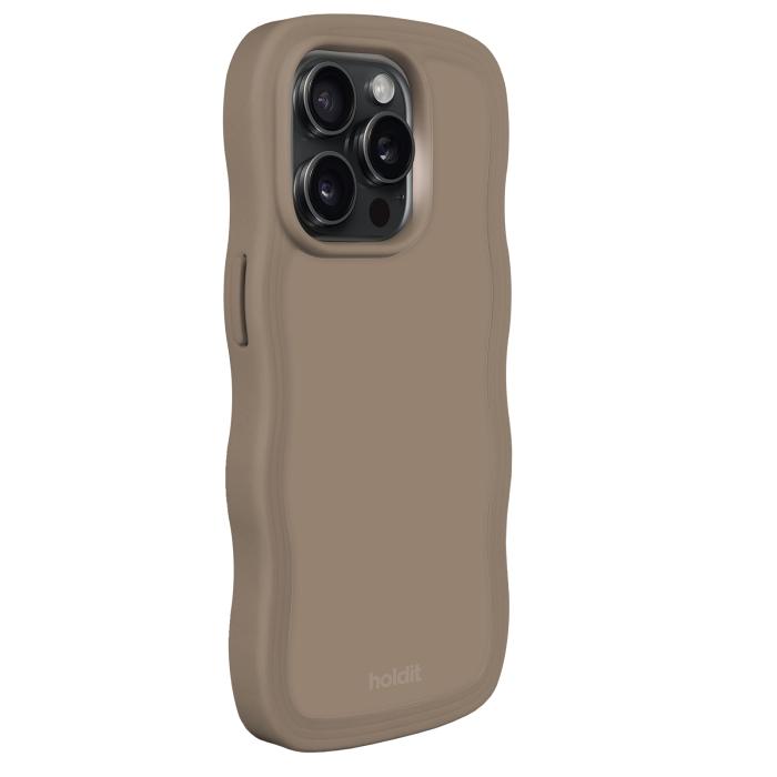Bild 2, holdit iPhone 14 Pro Max Skal Wavy Mocha Brown