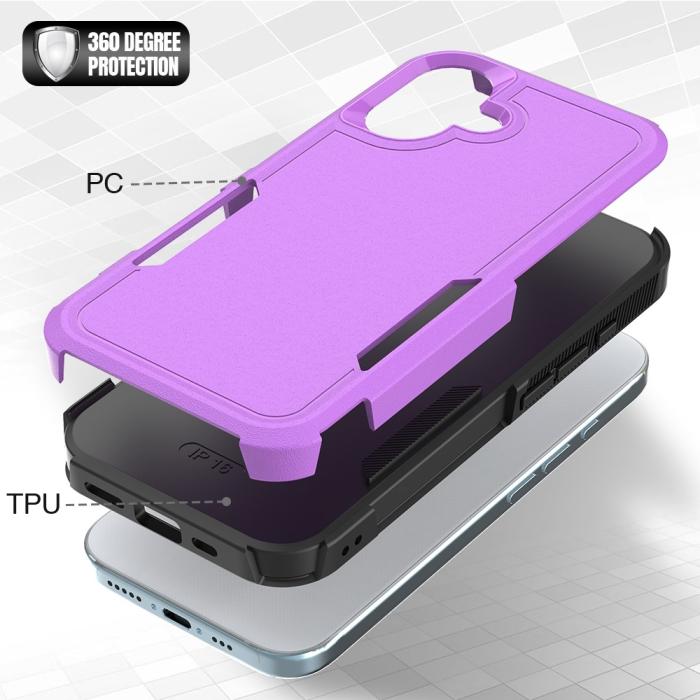 Bild 2, iPhone 16 Skal Extreme Shockproof Hybrid Lila