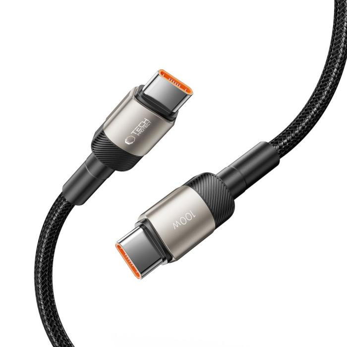 Bild 4, 100W/5A 2m PD USB-C - USB-C Kabel UltraBoost Evo Titanium