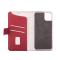 ONSALA iPhone 12 / 12 Pro 2in1 Magnet Fodral / Skal Saffiano Red