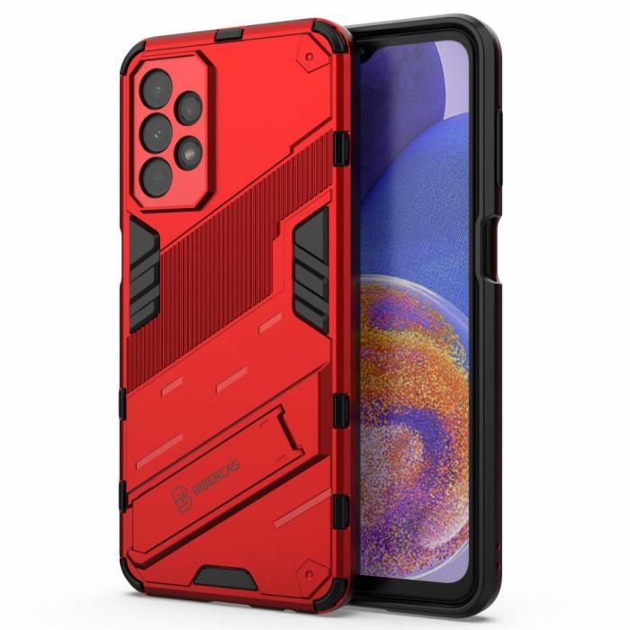 Bild 2, Samsung Galaxy A23 5G Skal Shockproof Hybrid Kickstand Röd