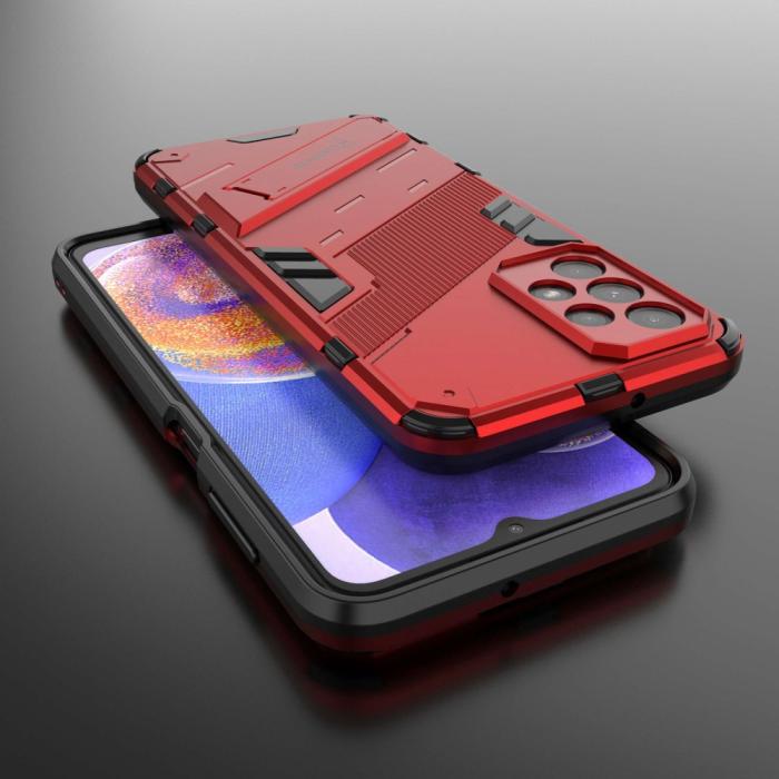 Bild 6, Samsung Galaxy A23 5G Skal Shockproof Hybrid Kickstand Röd