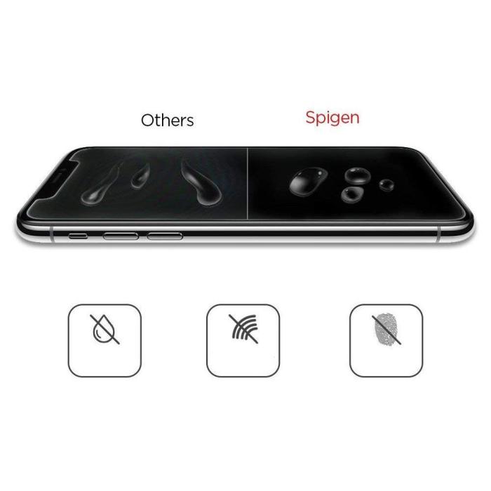 Bild 5, Spigen iPhone 11 Pro/X/Xs Skärmskydd Slim Glas.tR Härdat Glas