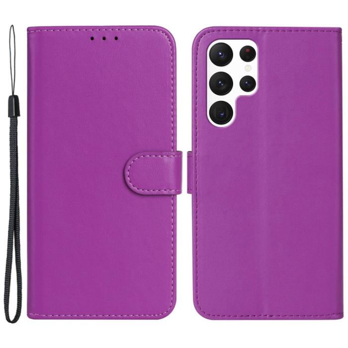 Bild 1, Samsung Galaxy S23 Ultra Fodral Solid Läder Lila