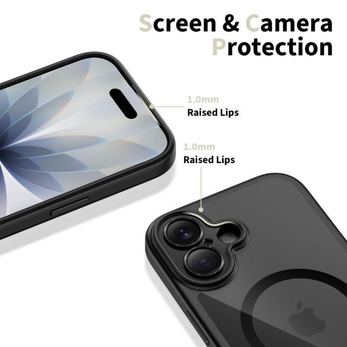 Bild 4, Tech-Protect iPhone 17 Skal MagSafe MagPeak Svart/Transparent