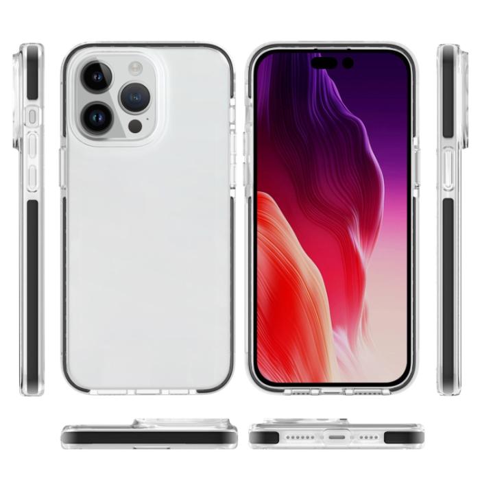 Bild 2, iPhone 15 Pro Skal Hybrid Dual-Color Svart