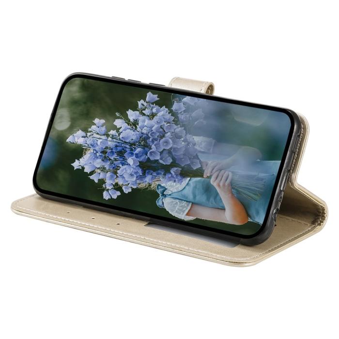 Bild 2, Xiaomi 12T / 12T Pro Fodral Mandala Läder Guld