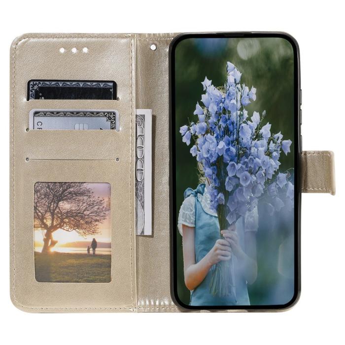 Bild 3, Xiaomi 12T / 12T Pro Fodral Mandala Läder Guld