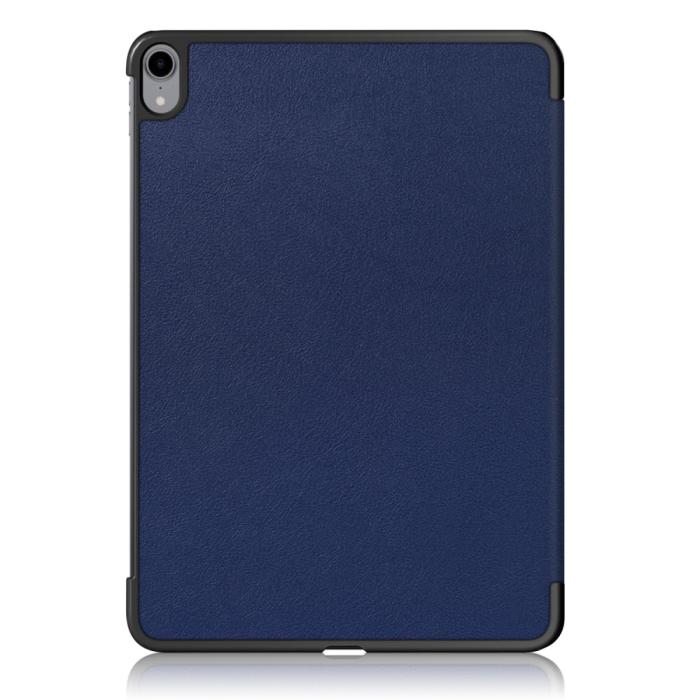 Bild 3, iPad Air 2025-2020 Fodral Tri-Fold Litchi Blå