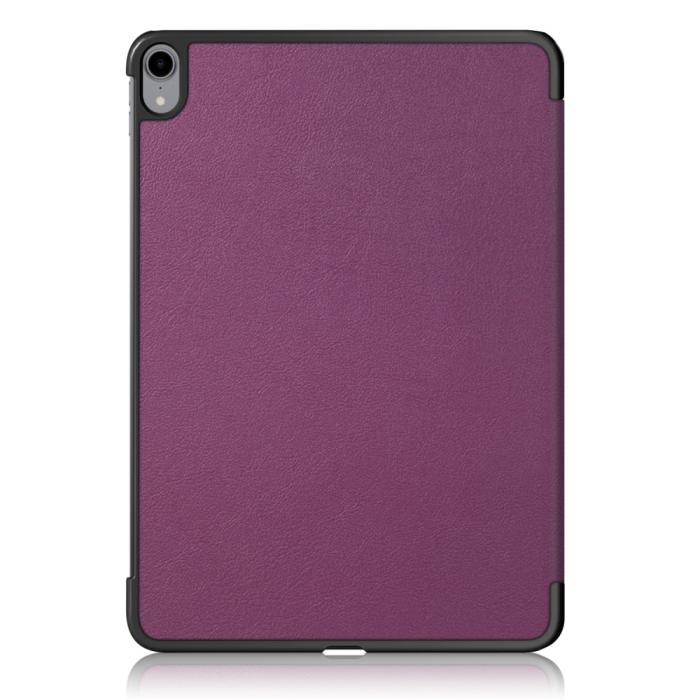 Bild 3, iPad Air 2025-2020 Fodral Tri-Fold Litchi Lila