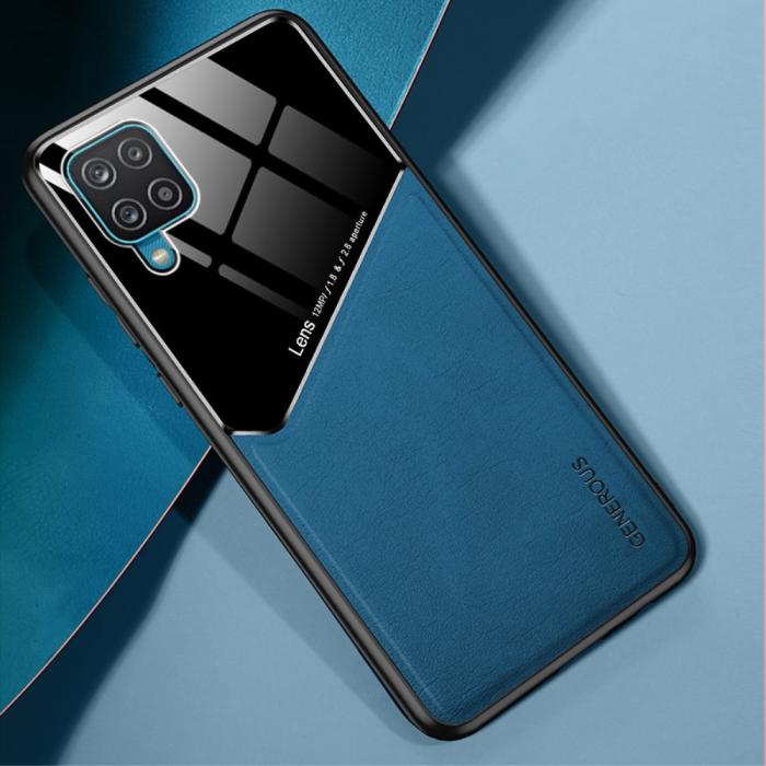Bild 2, Samsung Galaxy A12 - Hybrid Skal Med Inbyggd Magnetplatta - Blå