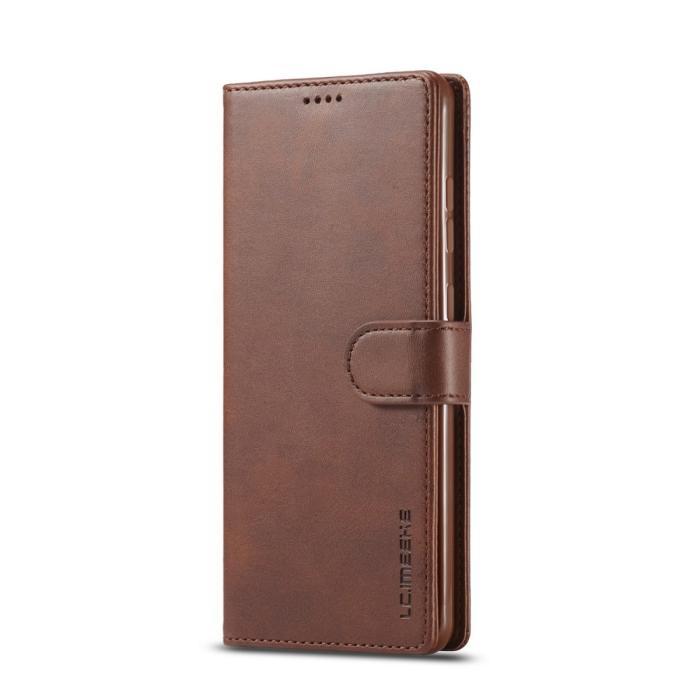Bild 2, Samsung Galaxy A72 - LC.IMEEKE Läder Fodral - Brun