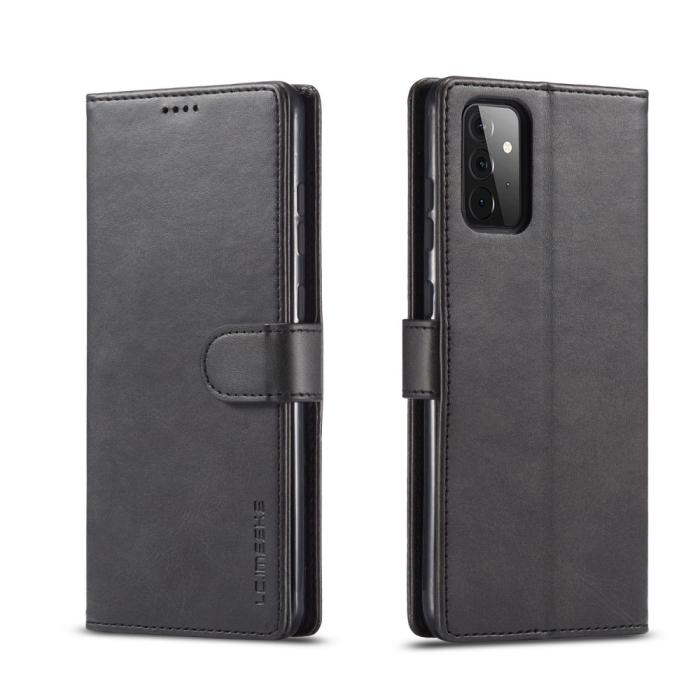 Bild 1, Samsung Galaxy A72 - LC.IMEEKE Läder Fodral - Svart