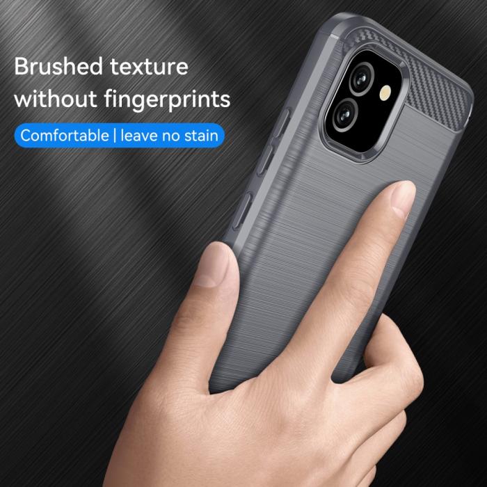 Bild 3, Samsung Galaxy A03 Skal Borstad Stål Textur Grå