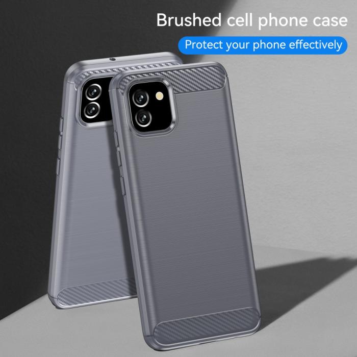 Bild 6, Samsung Galaxy A03 Skal Borstad Stål Textur Grå