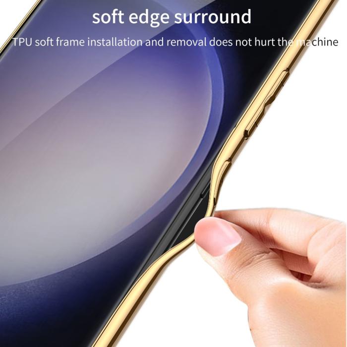 Bild 5, GKK Galaxy S24 Ultra Skal Vävd Hybrid Läder Grön