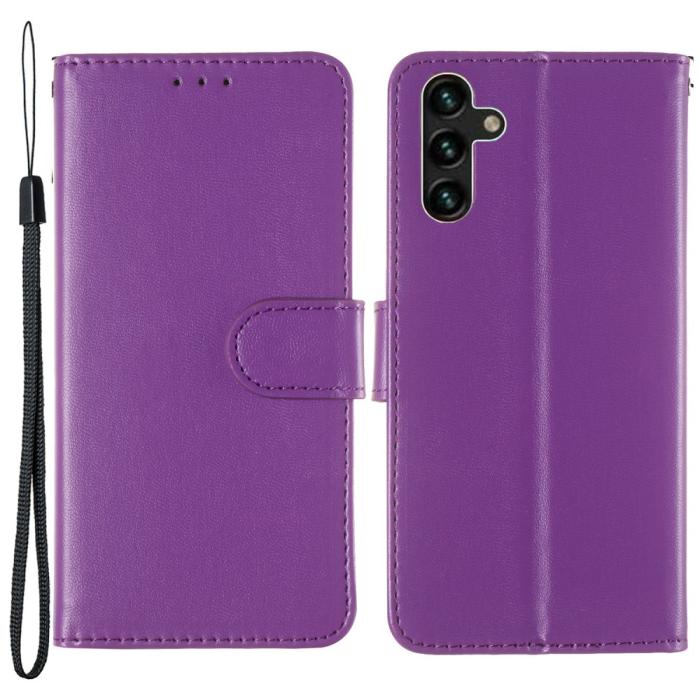 Bild 1, Samsung Galaxy S22 Plus Fodral Solid Läder Lila