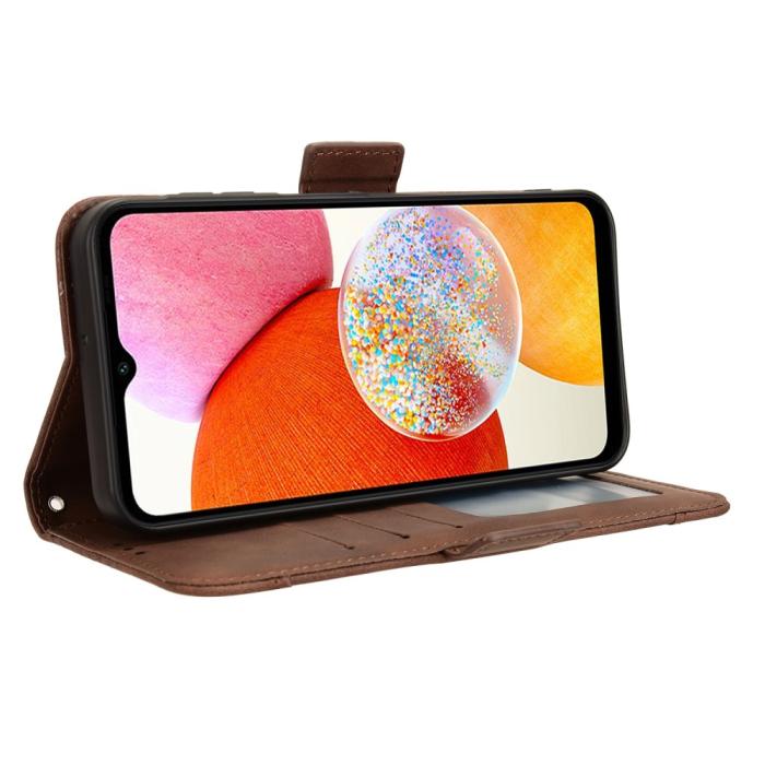 Bild 4, Samsung Galaxy A15 5G Fodral Med Avtagbart Kortfodral Brun