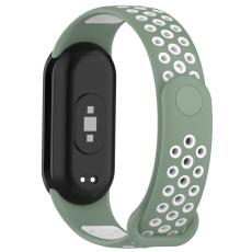 Xiaomi Smart Band 10/9/8 Träningsarmband Dual-Color Grön/Vit
