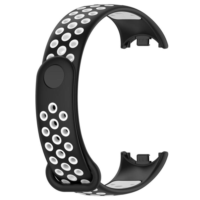 Bild 4, Xiaomi Smart Band 9/8 Träningsarmband Dual-Color Svart/Vit