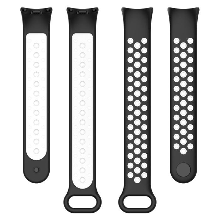 Bild 5, Xiaomi Smart Band 9/8 Träningsarmband Dual-Color Svart/Vit
