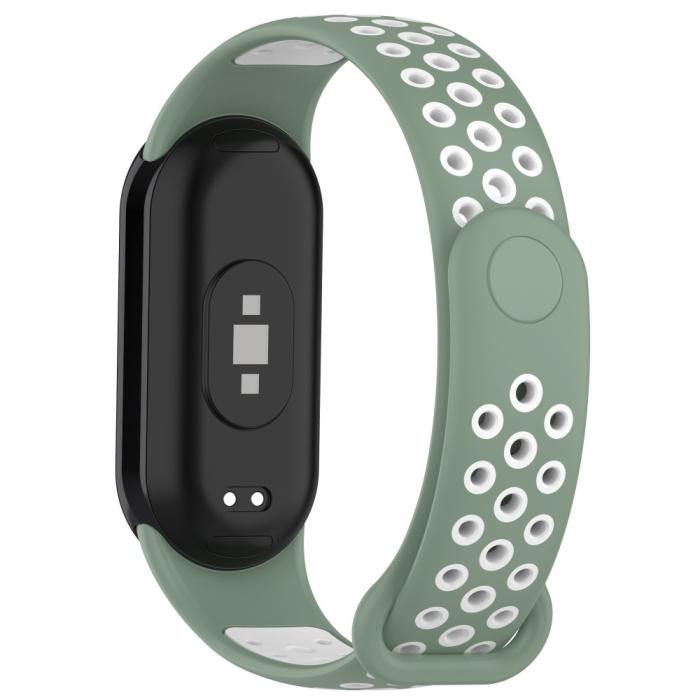 Bild 1, Xiaomi Smart Band 9/8 Träningsarmband Dual-Color Grön/Vit