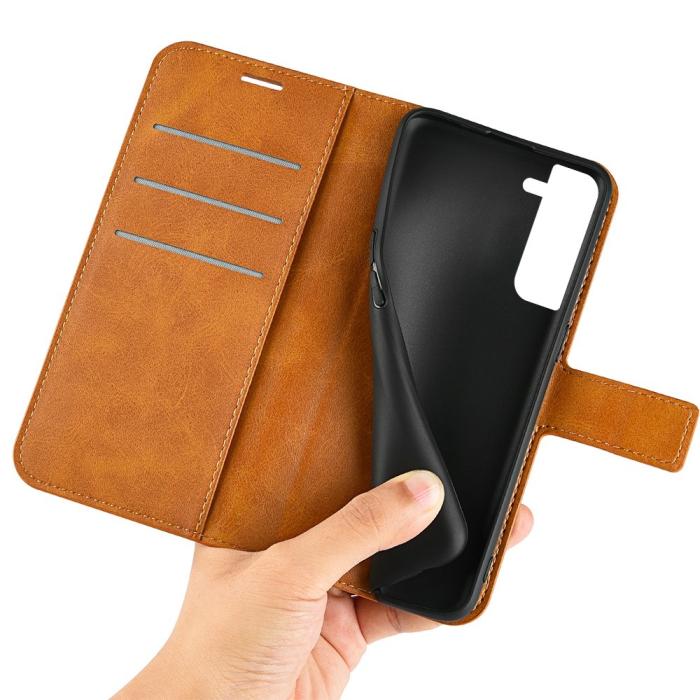 Bild 4, Samsung Galaxy S23 Plus Fodral Solid Läder Brun